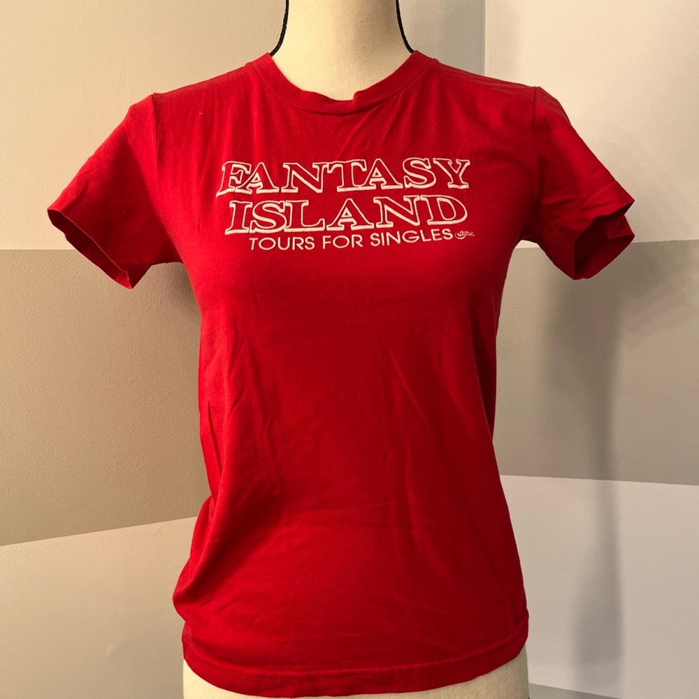 Five Crown “ Fantasy Island Tours for Singles” Vintage T-shirt red Medium